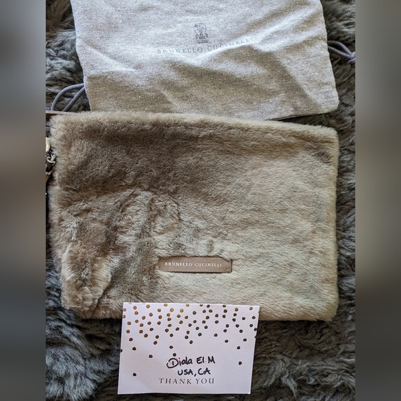 Brunello Cucinelli Genuine Fur Clutch. - Picture 1 of 14